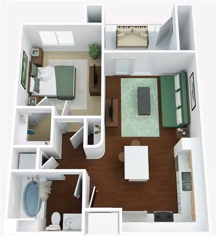 PLAN A1 2-142 floor plan